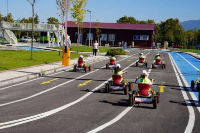 Kocaeli'de Trafik Eğitim Parkı'nda yoğun mesai
