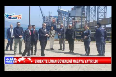 ERDEK’TE LİMAN GÜVENLİĞİ MASAYA YATIRILDI