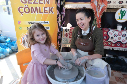 "Gezen Çömlek Atölyesi" çocukların ilgi odağı oldu