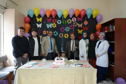 Kayseri Büyükşehir zabıtasından minik Asya'ya unutulmaz doğum günü