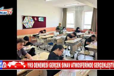YKS DENEMESİ GERÇEK SINAV ATMOSFERİNDE GERÇEKLEŞTİRİLDİ