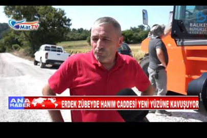 ERDEK ZÜBEYDE HANIM CADDESİ YENİLENDİ