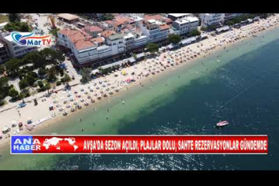 AVŞA'DA SEZON AÇILDI, PLAJLAR DOLU, SAHTE REZERVASYONLAR GÜNDEMDE