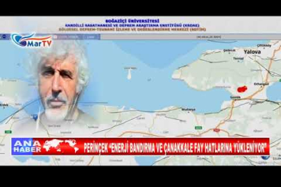 PERİNÇEK “ENERJİ BANDIRMA VE ÇANAKKALE FAY HATLARINA YÜKLENİYOR”