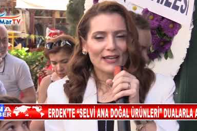 ERDEK’TE “SELVİ ANA DOĞAL ÜRÜNLERİ” DUALARLA AÇILDI