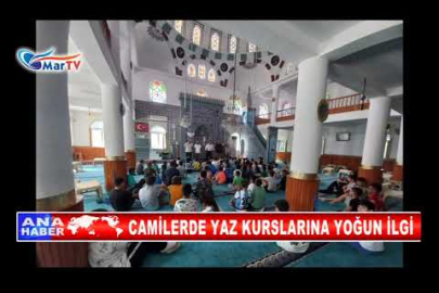 CAMİLERDE YAZ KURSLARINA YOĞUN İLGİ