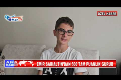 EMİR SARIALTIN’DAN 500 TAM PUANLIK GURUR
