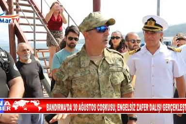 BANDIRMA’DA 30 AĞUSTOS COŞKUSU, ENGELSİZ ZAFER DALIŞI GERÇEKLEŞTİRİLDİ