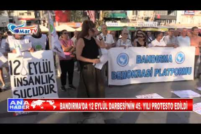 12 EYLÜL DARBESİ’NİN 45 YILI PROTESTO EDİLDİ