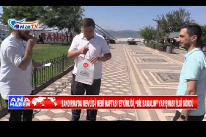 ‘BİL BAKALIM’ YARIŞMASIYLA PEYGAMBER EFENDİMİZ’İN HAYATI ANLATILDI