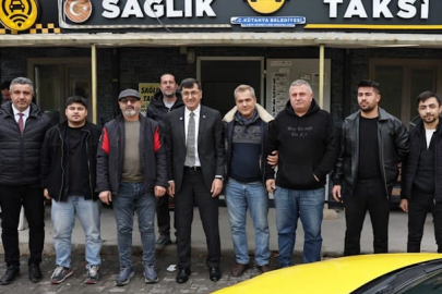 Kütahya'da Başkan Kahveci'den taksi duraklarına ziyaret