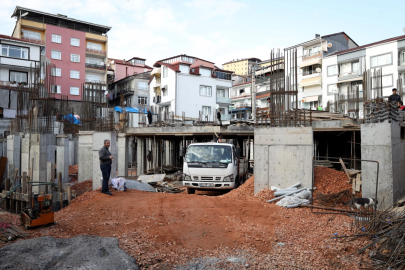 Yeni Kuruçeşme Merkez Camii hızla yükseliyor