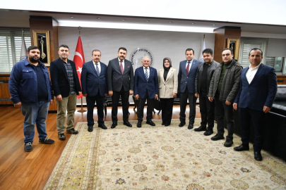 TUSAŞ heyetinden Başkan Büyükkılıç'a ziyaret