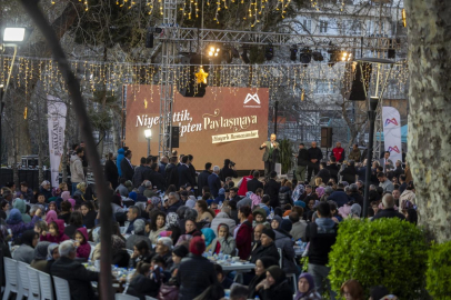 Mersin Mut’ta iftar sofrasında halk bir araya geldi