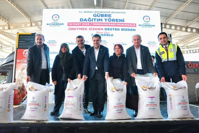 Denizli'de üreticiye 2 milyon kiloluk gübre desteği