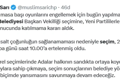 Adalar Belediyesi'nde seçim 23 Eylül’e ertelendi