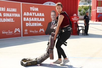 İtfaiye eri olmak için kıyasıya yarıştılar