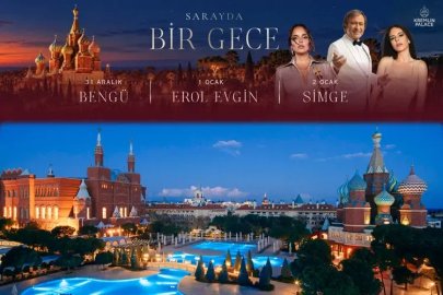 Kremlin Palace’ta yılbaşı saray ihtişamıyla karşılanıyor