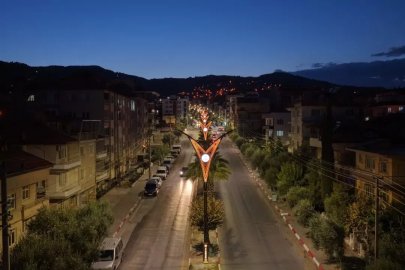 Denizli'de ilçelere aydınlatma atağı