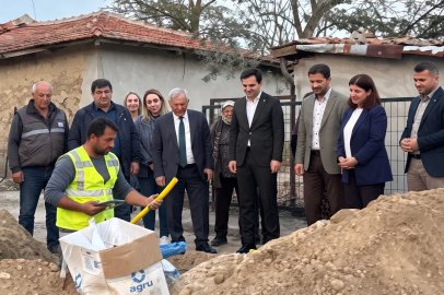 Edirne İbriktepe Köyü'nde doğal gaz çalışmaları incelendi