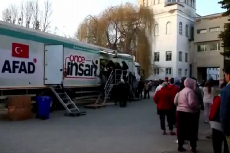 AFAD, Lviv'de sıcak yemek dağıtıyor
