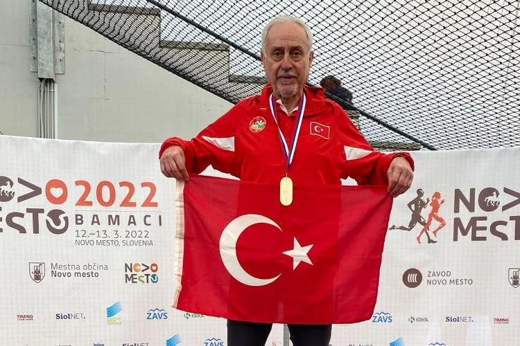 Bursalı veteran atletten bir şampiyonluk daha