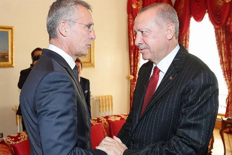 Erdoğan Stoltenberg'le görüştü
