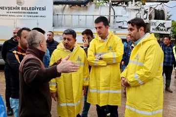 Nevşehir'de ekipler yoğun yağışlarda teyakkuz halindeydi